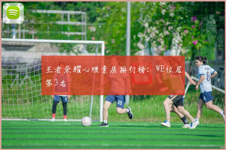 王者荣耀心理素质排行榜：WE位居第3名