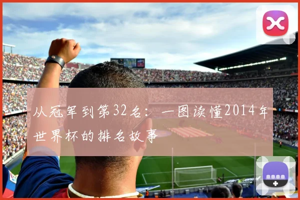 从冠军到第32名:一图读懂2014年世界杯的排名故事