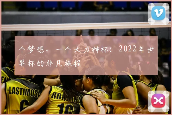 个梦想，一个大力神杯：2022年世界杯的非凡旅程